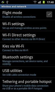 Press Bluetooth settings.