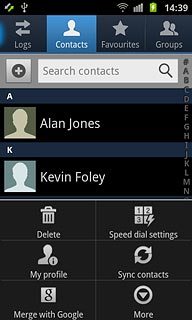 Press Speed dial settings.