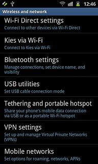 Press Mobile networks.