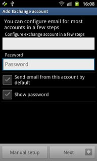 Press Password and key in your password.
