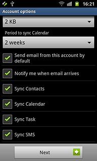 Press Sync Contacts to turn the function on or off.