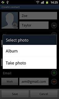 To take a new picture:Press Take photo.