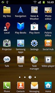 Press Samsung Apps.