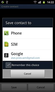 The steps below are based on the Phone phone book. If you select another phone book, there may be some differences in relation to these instructions.