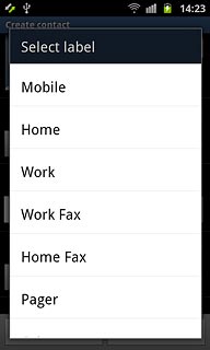 Press the required number type.