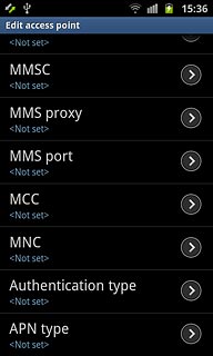 Press Authentication type.
