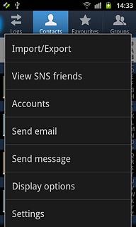 Press Import/Export.
