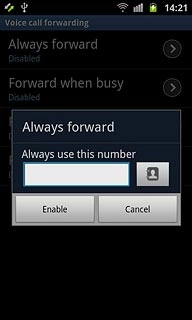 Key in the required number and press Enable.