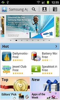 To search by category:Press the category icon.