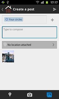 Press Type to compose and key in text for the picture.