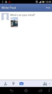 Key in text for the picture.Press Post.