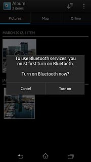 If required, press Turn on to turn on Bluetooth.Your phone now searches for devices and after a moment, a list of Bluetooth devices within range is displayed.