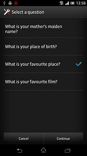 Press the required question.