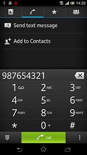 Key in the required number and press Call.