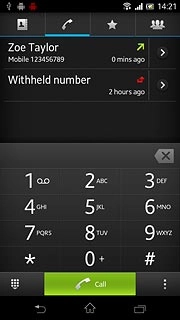 Press the required number.