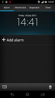 Press Add alarm.