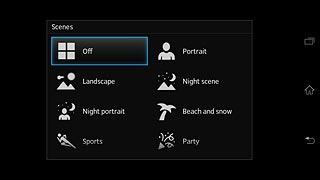 Press Off or the required setting.