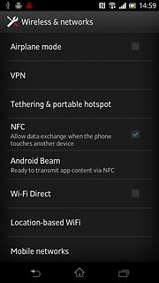 When the field next to the menu item is ticked (V), the function is turned on.