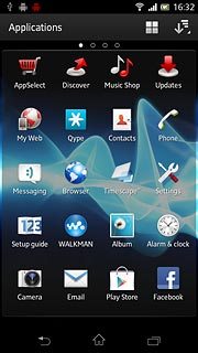 No matter what you’re doing on your phone, you can return to standby mode at any time by pressing the home icon.