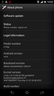 Press the home icon to return to standby mode.