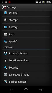 Press Backup & reset.