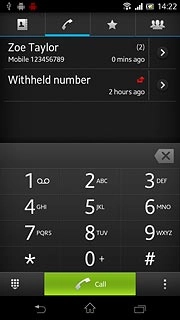 Press the home icon to return to standby mode.