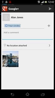 Press the send icon.