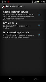 Press the home icon to return to standby mode.