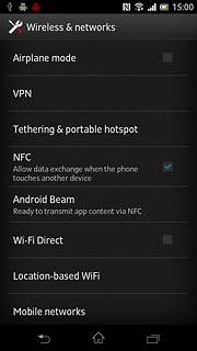 Press the home icon to return to standby mode.