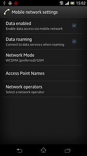 Press the home icon to return to standby mode.