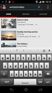 Key in the required search word and press Enter.