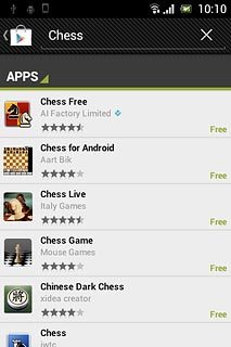 Press the required app.