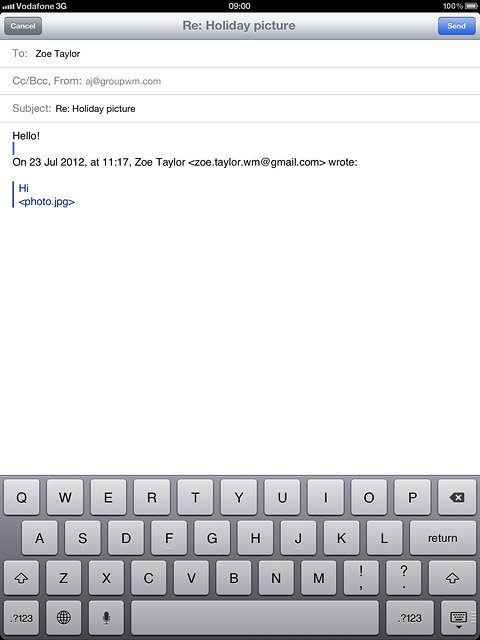 Press Send.