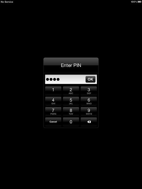 Key in your PIN and press OK.