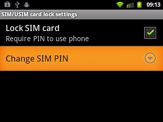 Press Change SIM PIN.