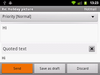 Press Send.