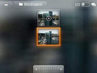 Go to the required folder.Press and hold the required file to highlight it.