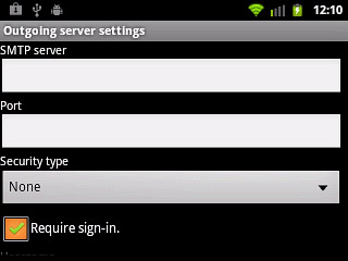 Press Require sign-in to turn off SMTP authentication.