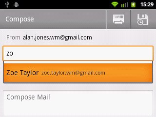 Key in the first letters of the required contact.Matching contacts are displayed.Press the required contact.Repeat the procedure to add more recipients.