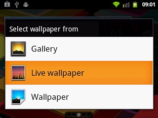 If you select Live wallpaper:
