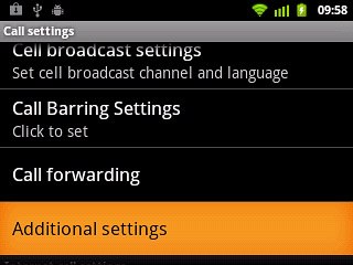 Press Additional settings.