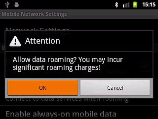 If required, press OK to confirm.