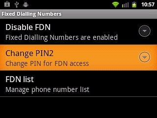 Press Change PIN2.