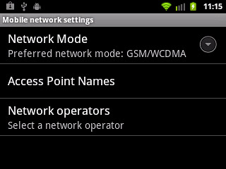 Press Access Point Names.