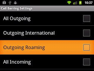 Outgoing Roaming