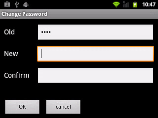 Key in your barring password (the default is 0000).Press the field next to New and key in the new barring password.
