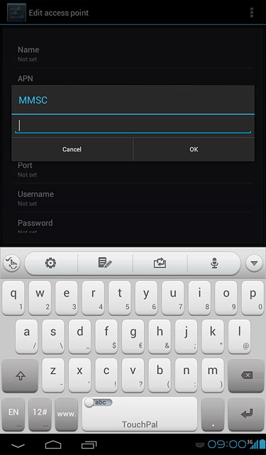 Key in http://www.vodafone.ie/mms and press OK.