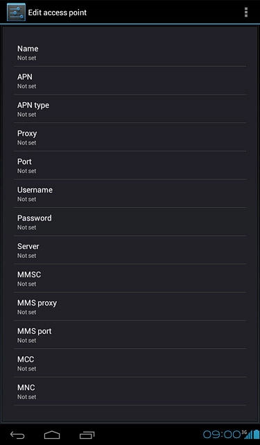 Press MMS port.