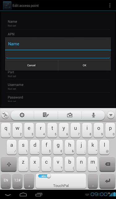 Key in Vodafone Mail and press OK.