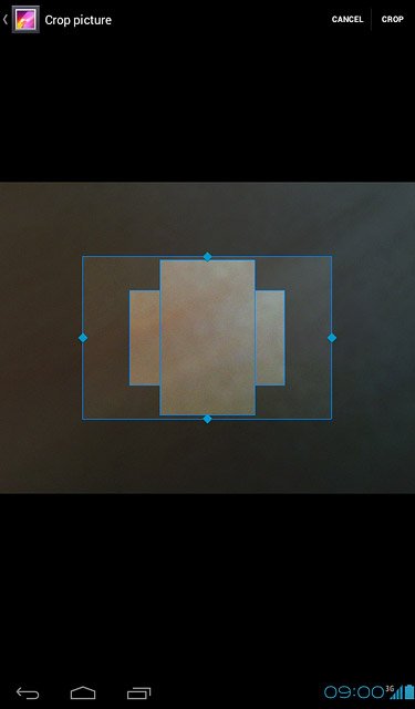 Drag the frame to the required position to select the required detail.
